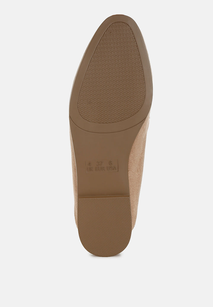 horsebit embellished loafers by ruw#color_taupe
