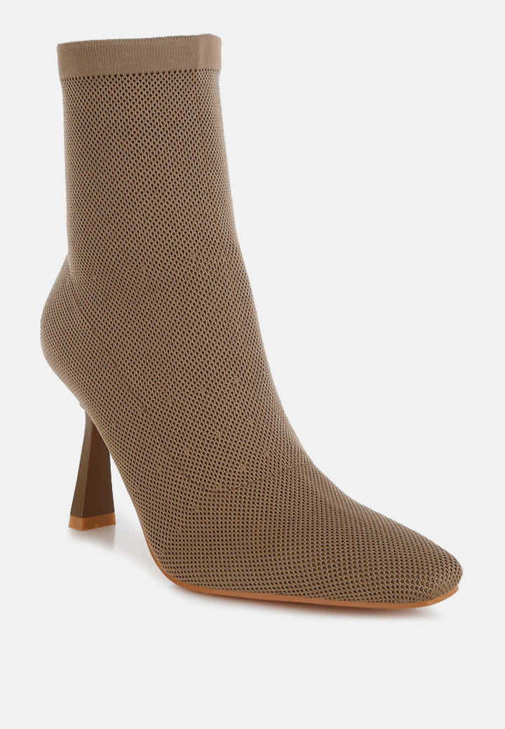 knitted sock boots by ruw#color_taupe