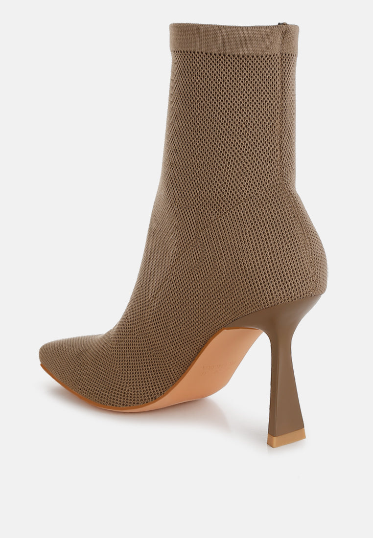 knitted sock boots by ruw#color_taupe