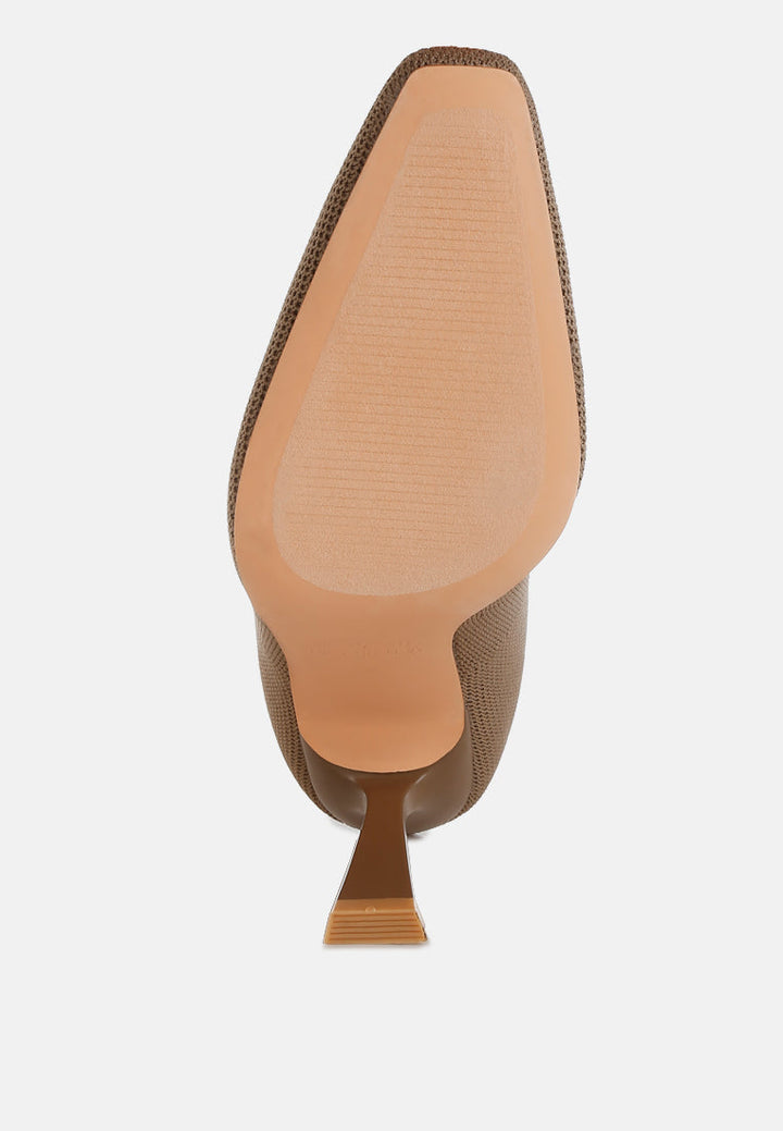 knitted sock boots by ruw#color_taupe