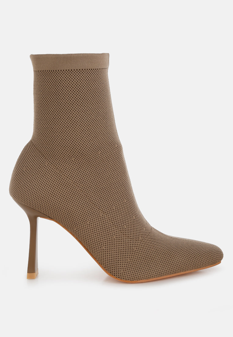 knitted sock boots by ruw#color_taupe