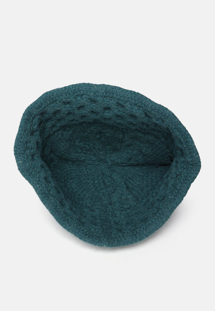 knit bucket hat#color_teal-green