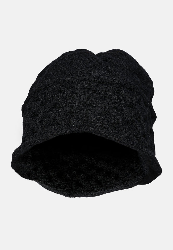 knit bucket hat#color_black