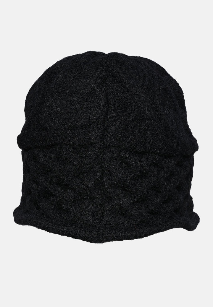 knit bucket hat#color_black