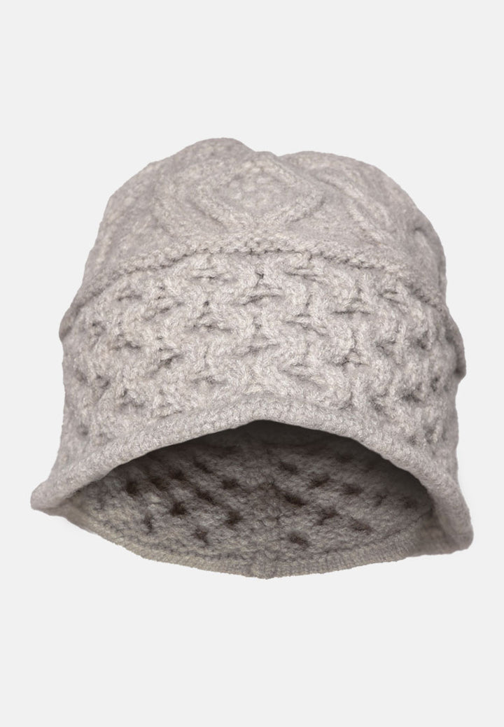 knit bucket hat#color_grey