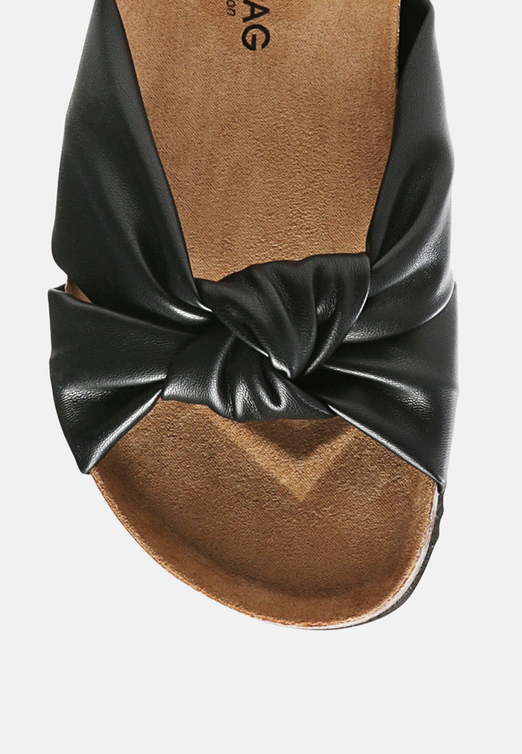knot strap slide flats#color_black