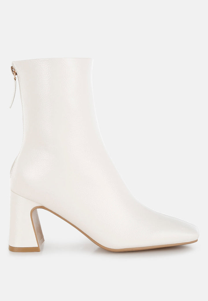 patent square toe ankle boots by ruw#color_off-white