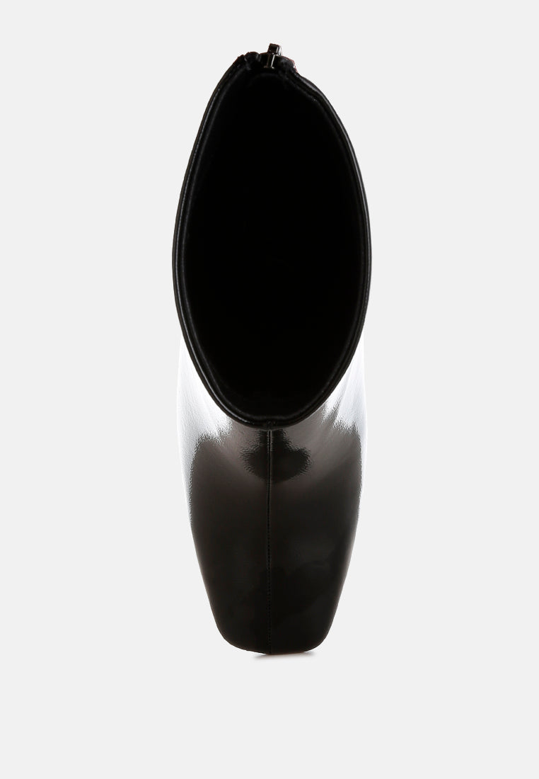 patent square toe ankle boots by ruw#color_black