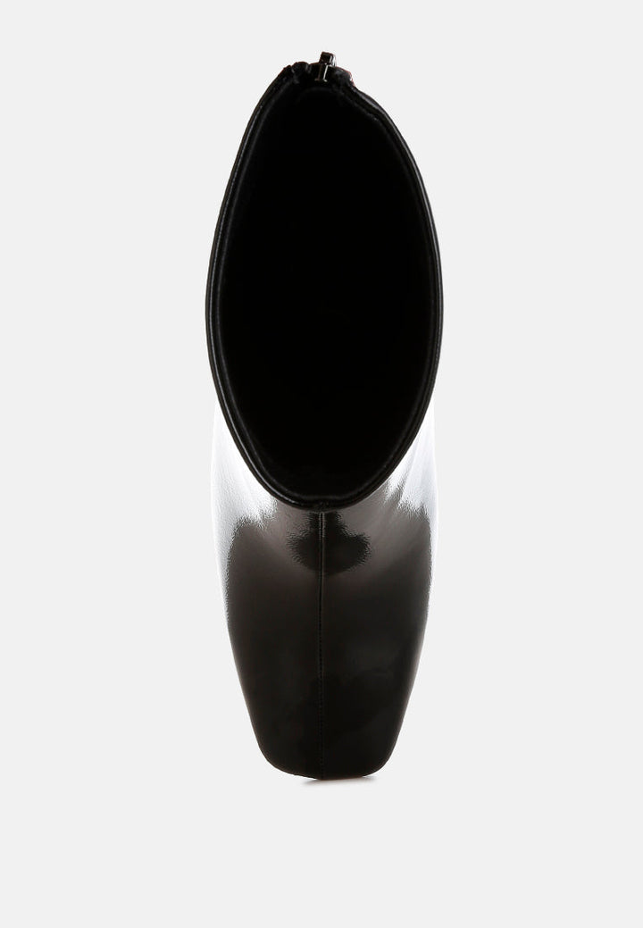 patent square toe ankle boots by ruw#color_black