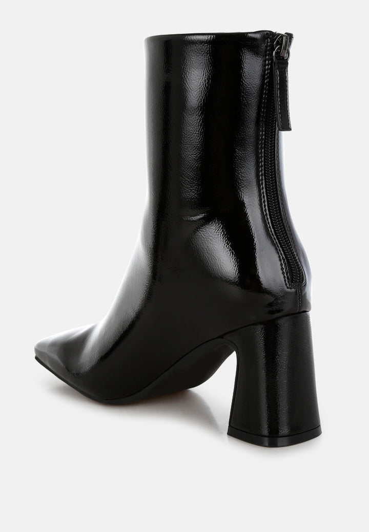 patent square toe ankle boots by ruw#color_black
