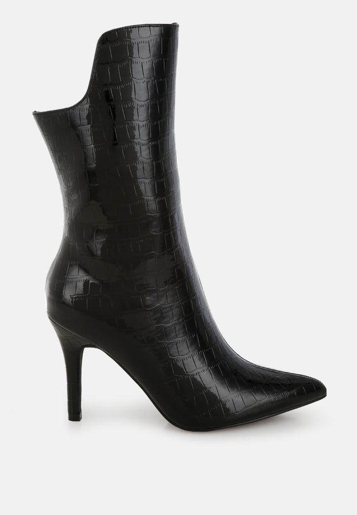 croco stiletto heel mid-calf boots by ruw#color_black