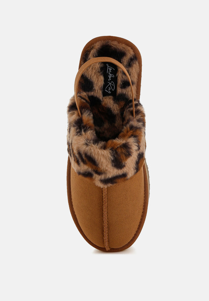 leopard faux fur platform classic slingback by ruw#color_tan