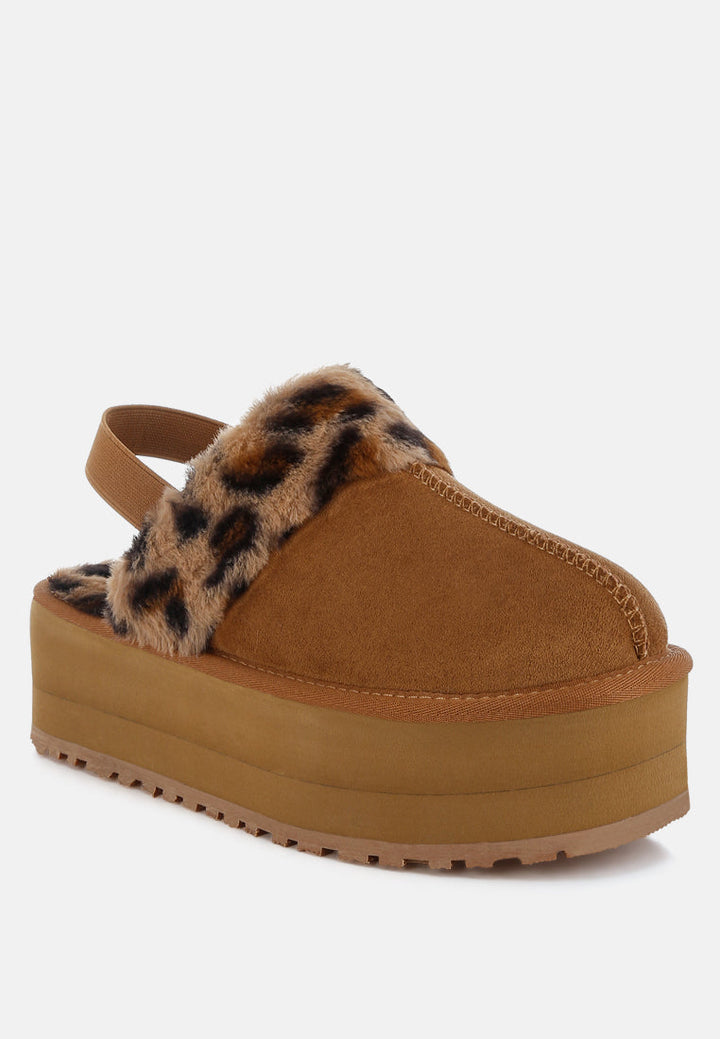 leopard faux fur platform classic slingback by ruw#color_tan