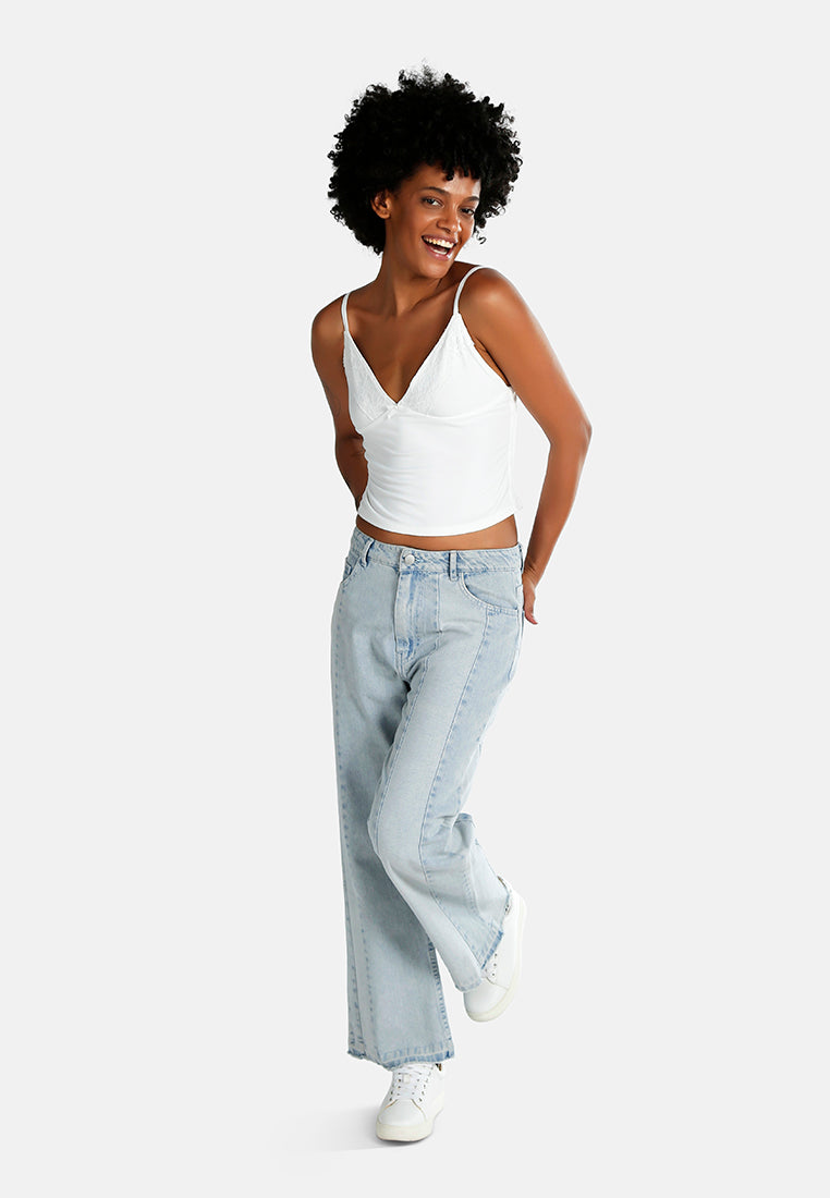 lace detail slip top#color_white