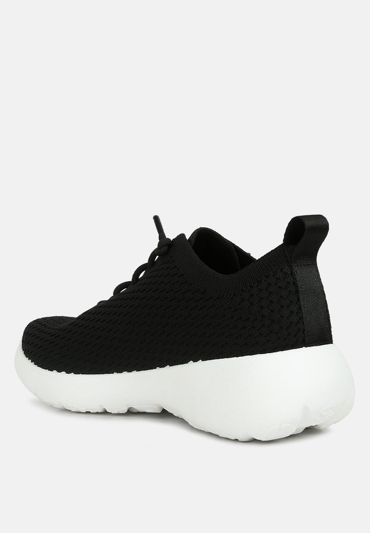 Lace Up Sporty Shoes#color_black