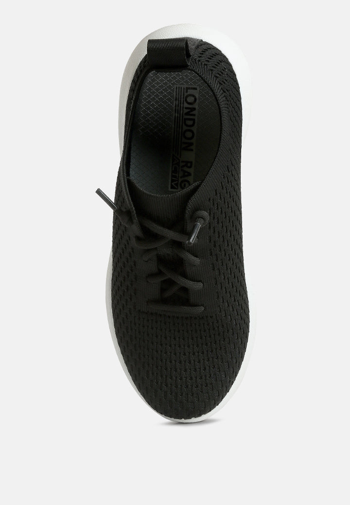 Lace Up Sporty Shoes#color_black