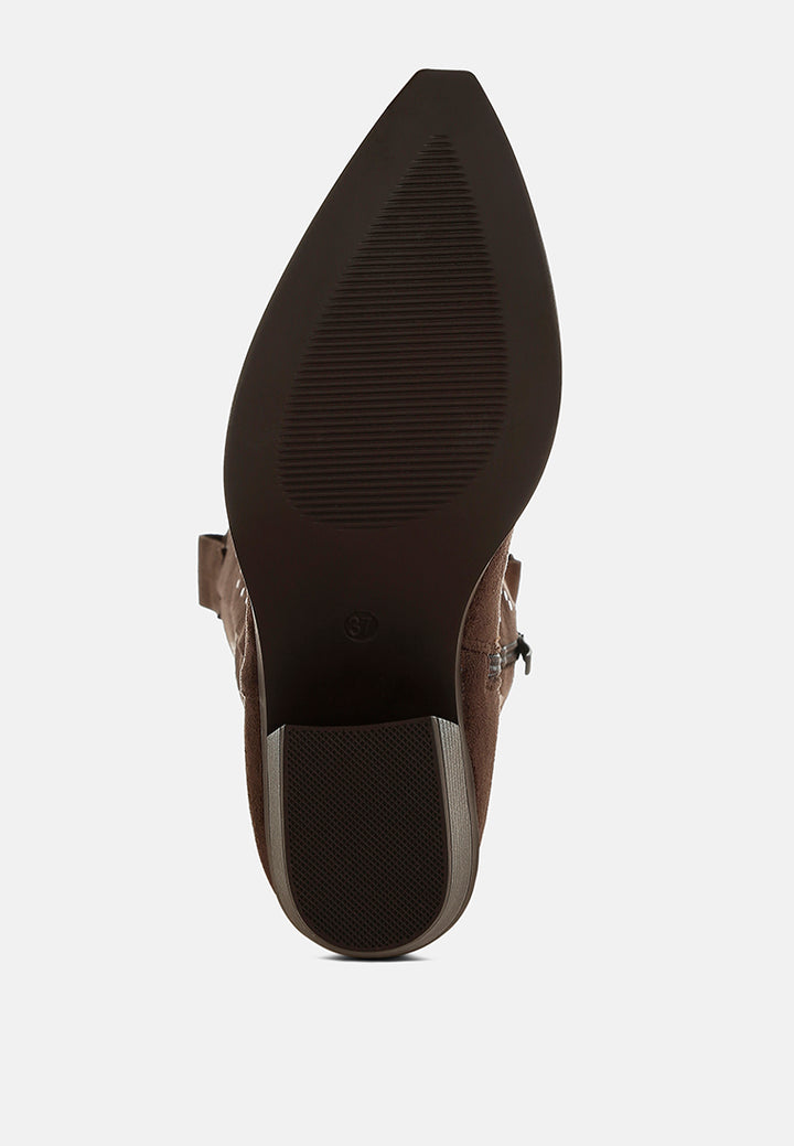 studs embellished cowboy boots by ruw#color_brown