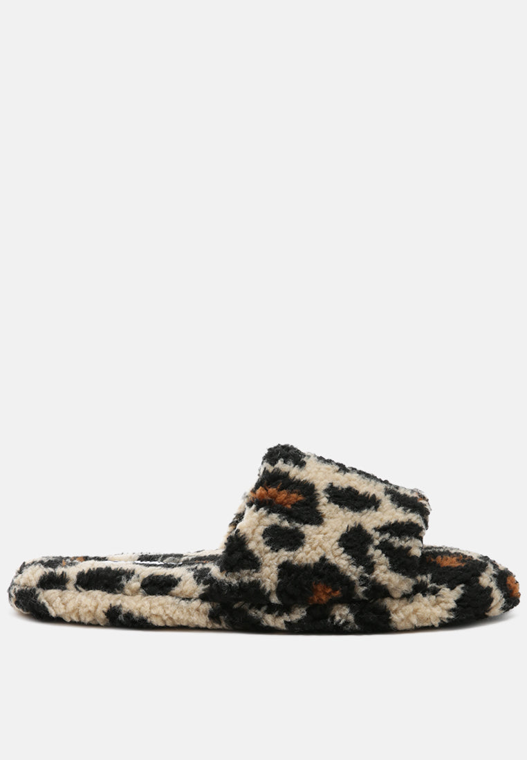 ulrika faux fur indoor flats#color_brown