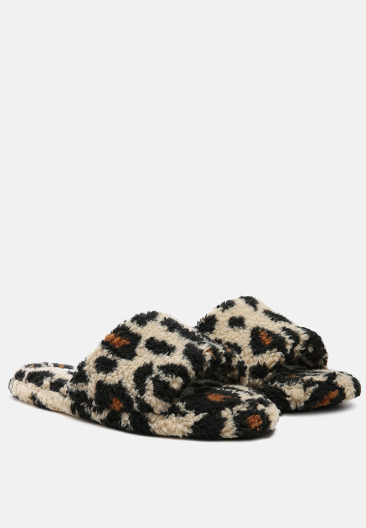 ulrika faux fur indoor flats#color_brown