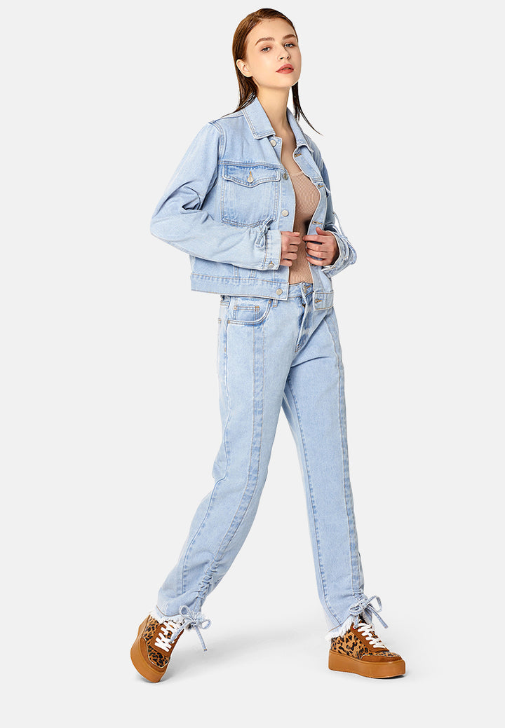 full sleeve denim jacket#color_light-blue