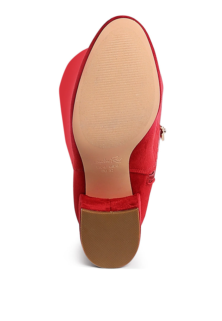 minimal drawstring detail knee-high boots by ruw#color_red
