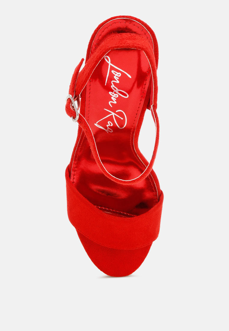 lilasta pin buckle platform block heels#color_red-suede