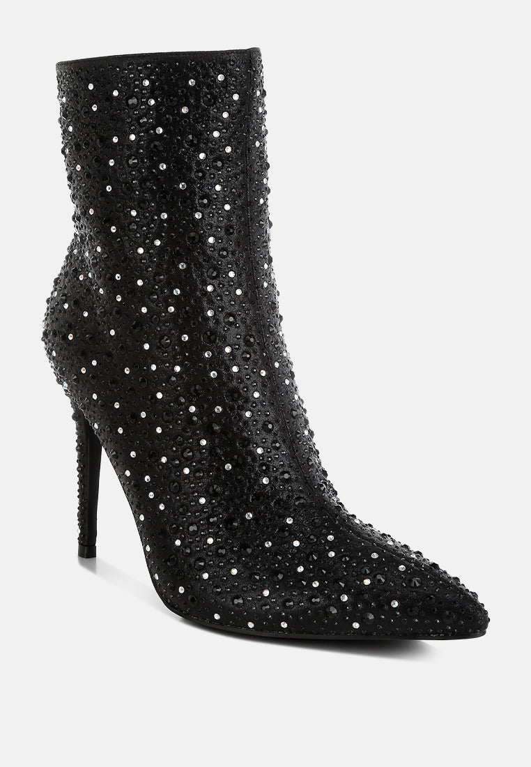 rhinestones embellished stiletto boots by ruw#color_black