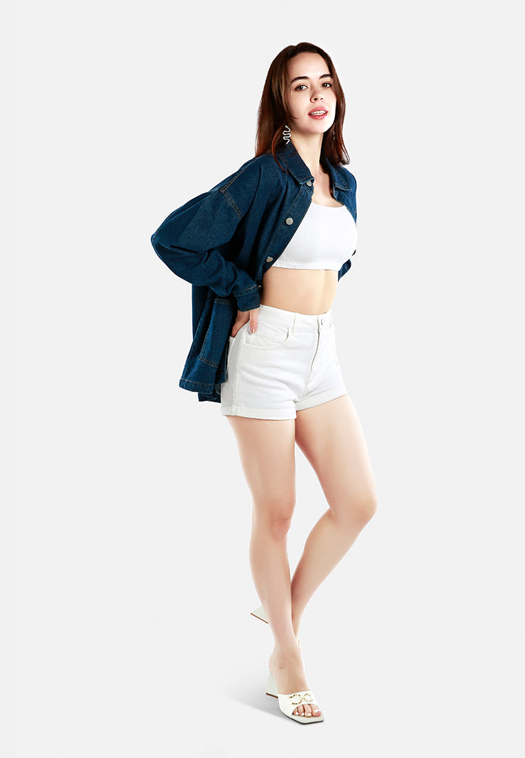 long denim jacket#color_dark-blue