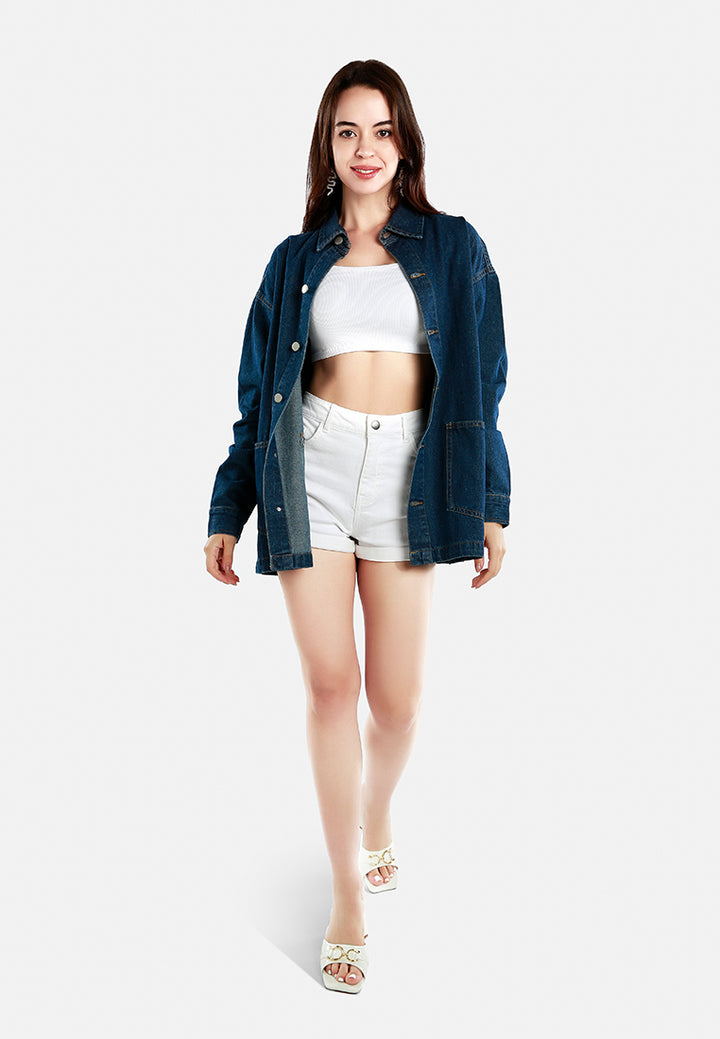 long denim jacket#color_dark-blue
