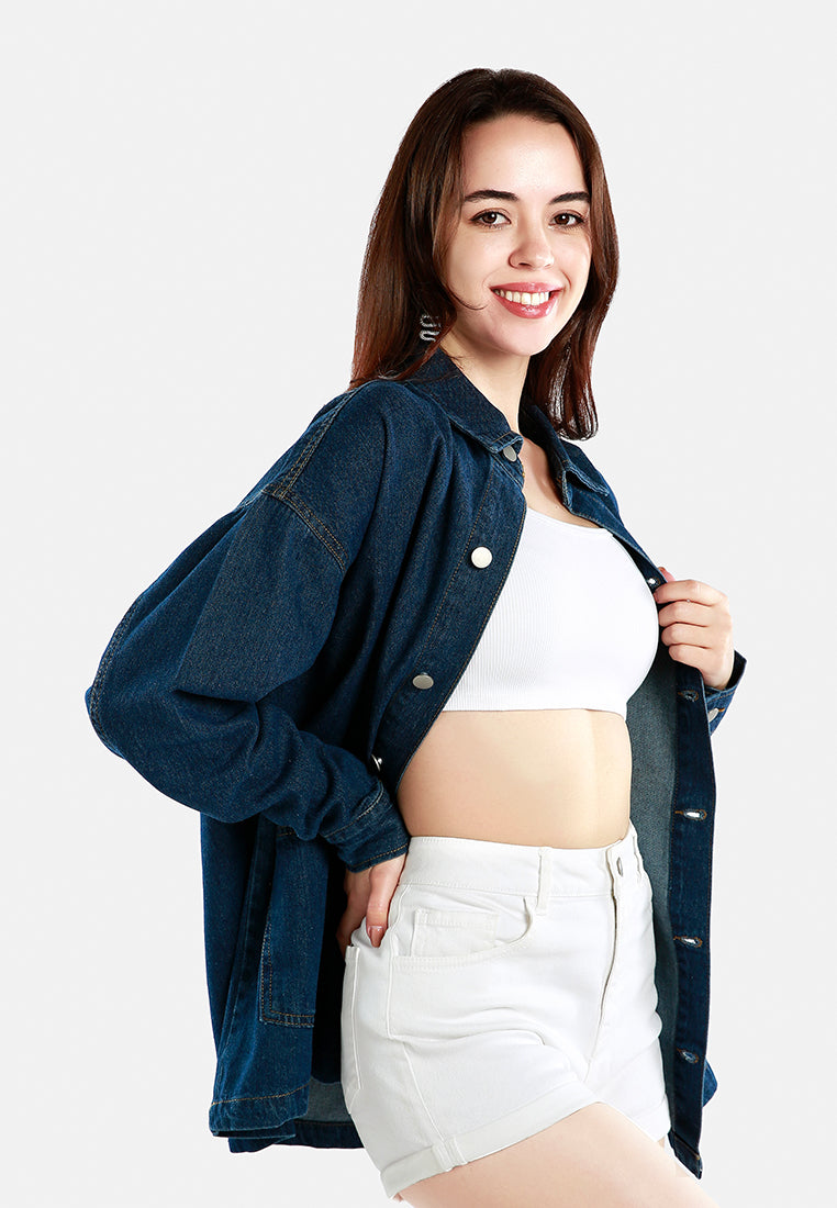 long denim jacket#color_dark-blue