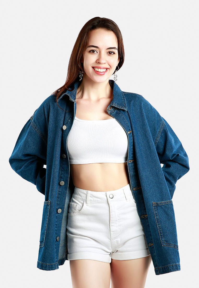 long denim jacket#color_mid-blue