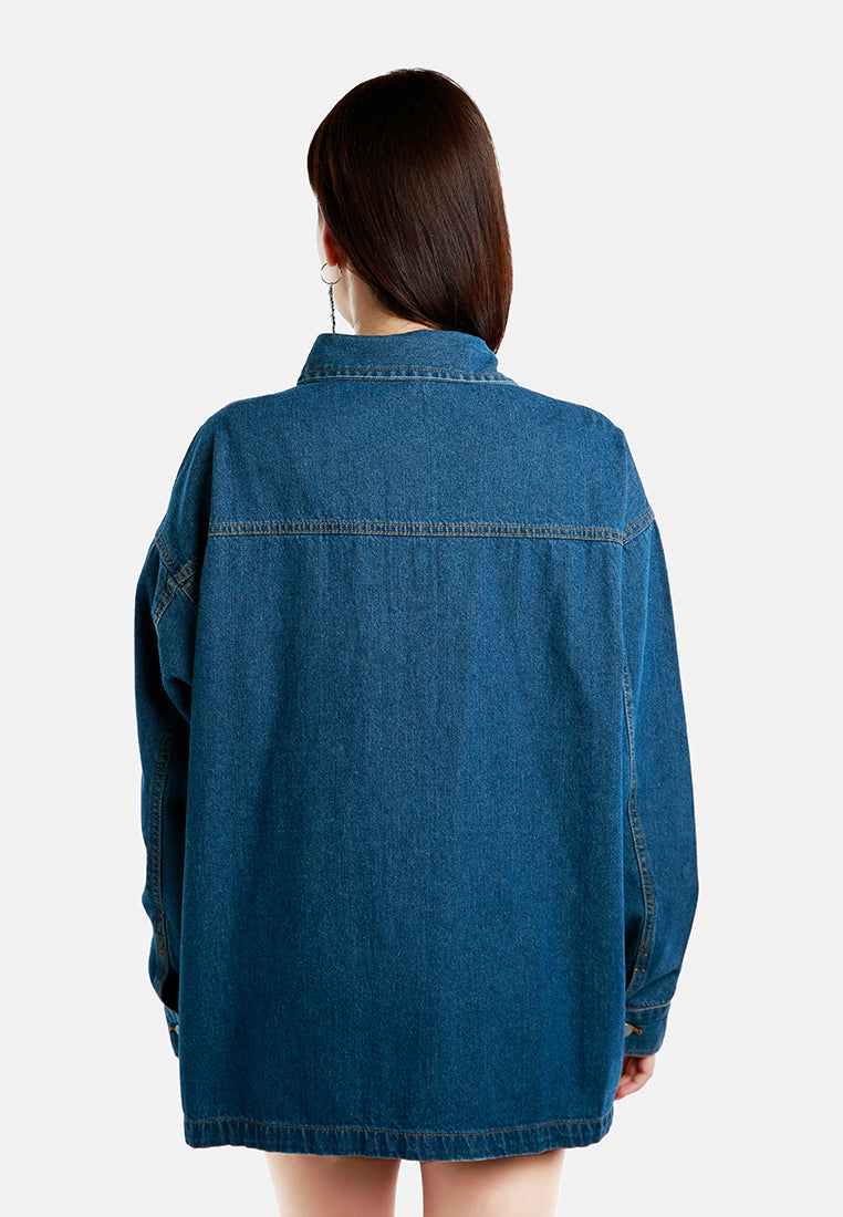 long denim jacket#color_mid-blue