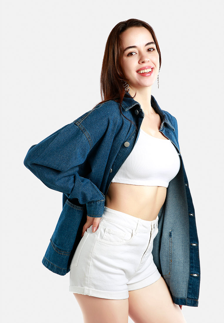 long denim jacket#color_mid-blue