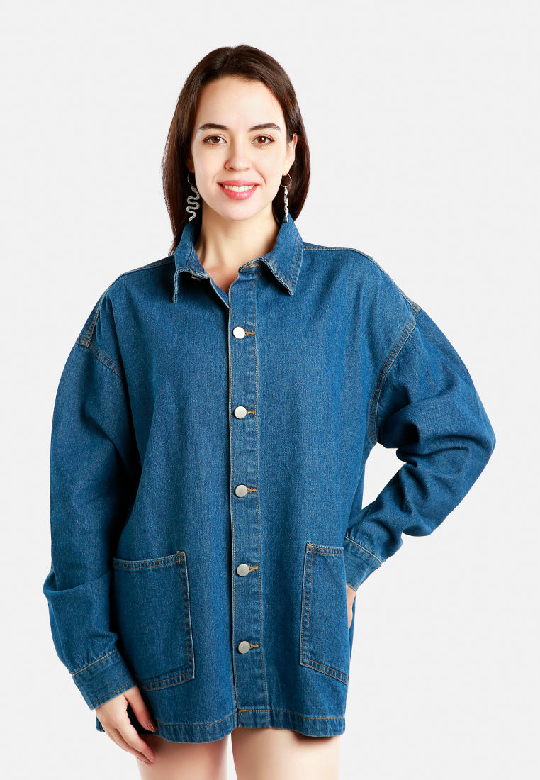 long denim jacket#color_mid-blue