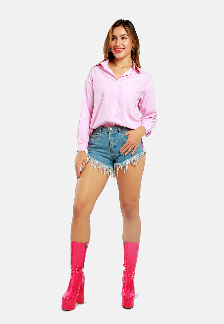 long sleeve shirt#color_pink