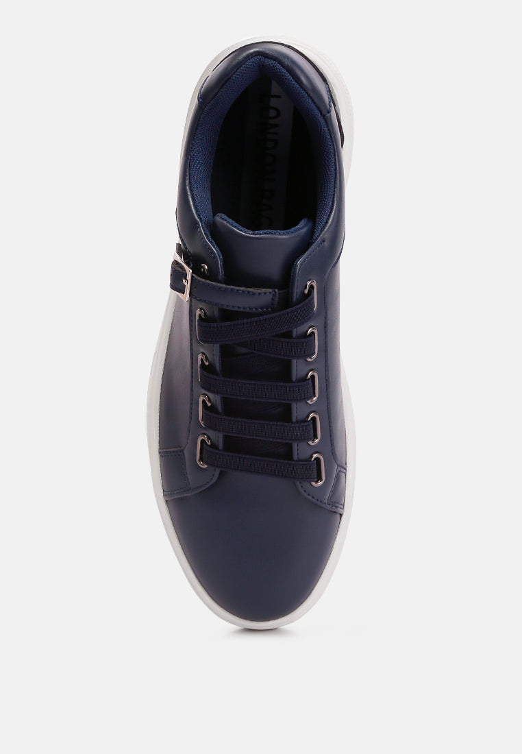 Belt Buckle Men's Sneakers by ruw#color_navy