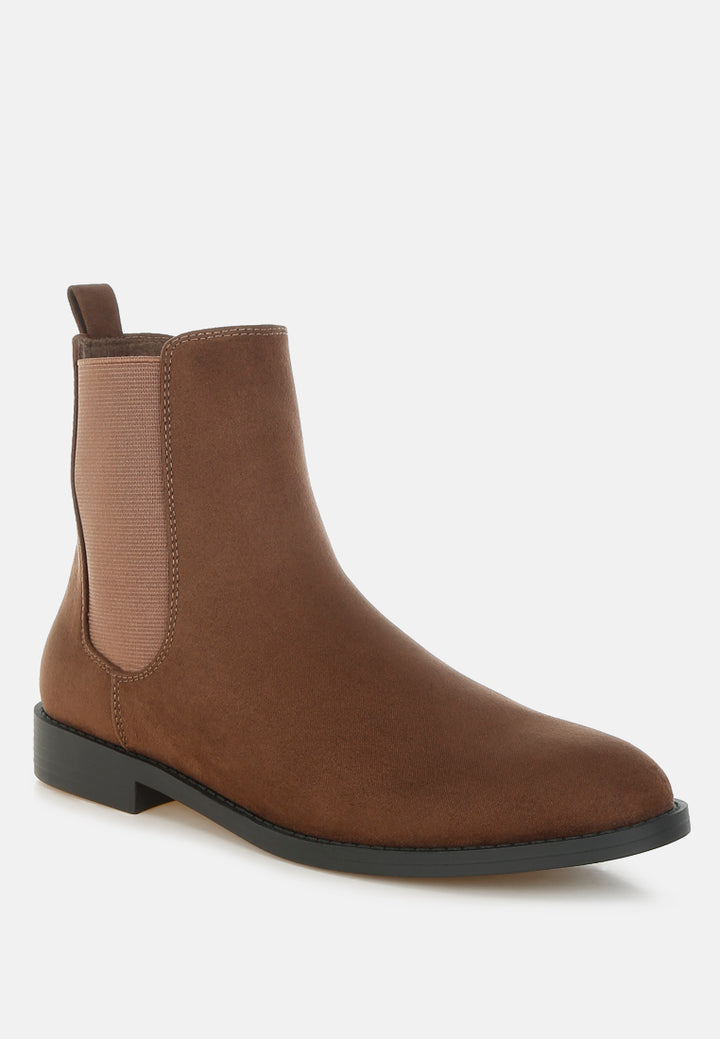 ayasa low block heel chelsea boots#color_brown