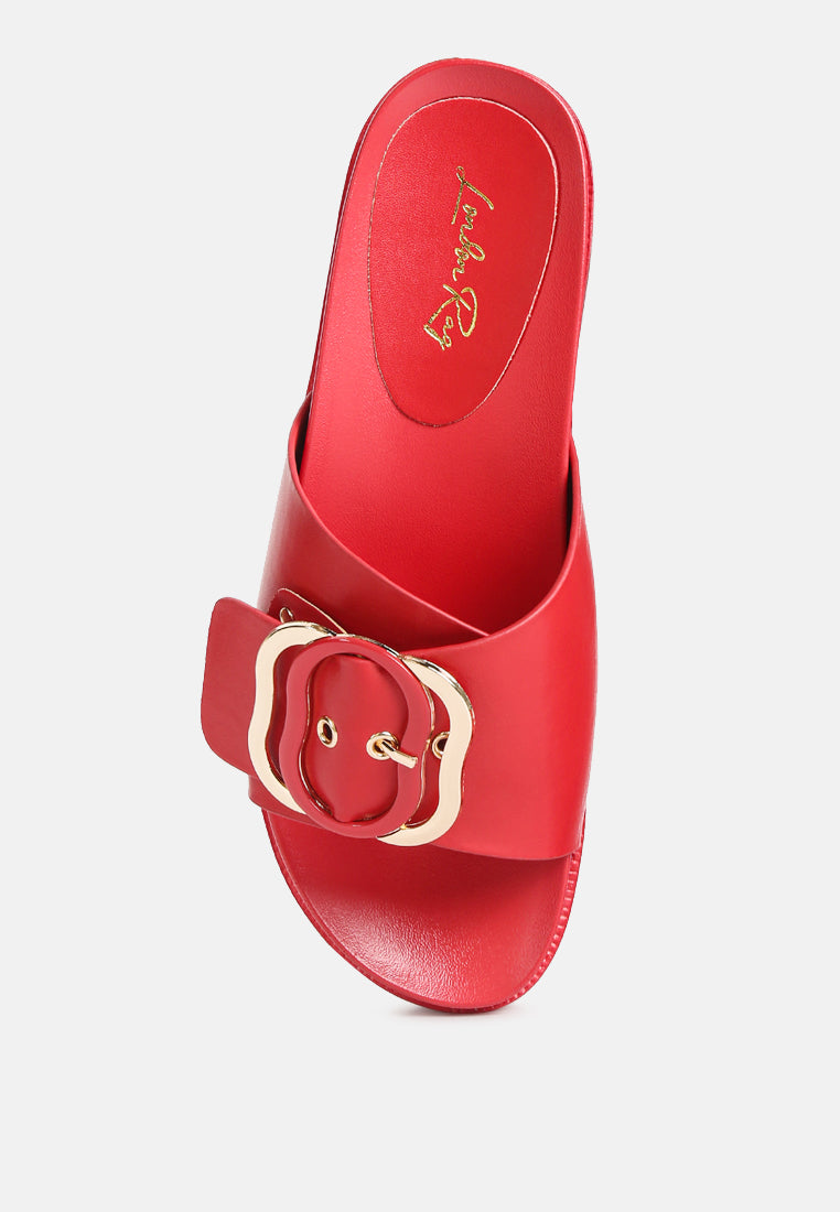 lug sole flatform sliders#color_red