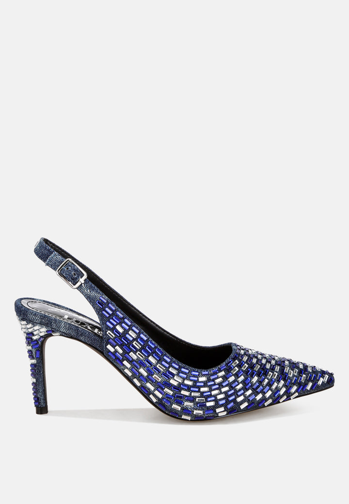 lutina rhinestones embellished slingback sandals#color_denim
