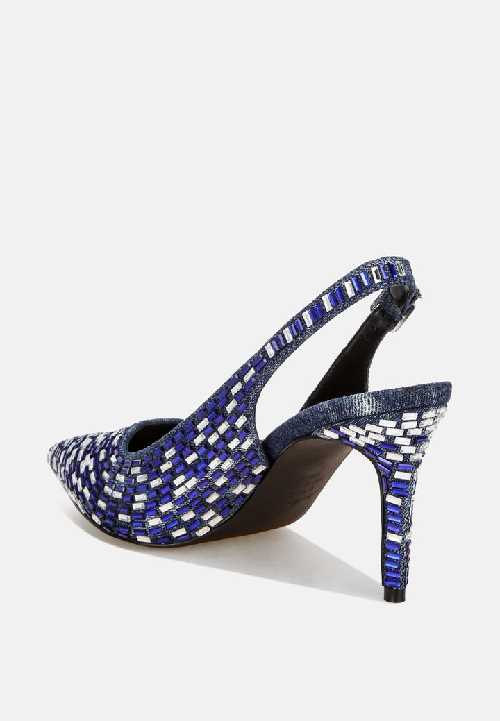lutina rhinestones embellished slingback sandals#color_denim