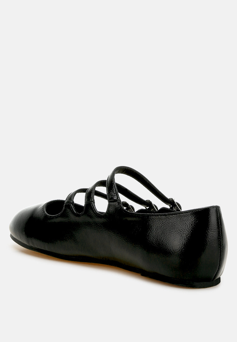 triple strap mary jane sandals by ruw#color_black