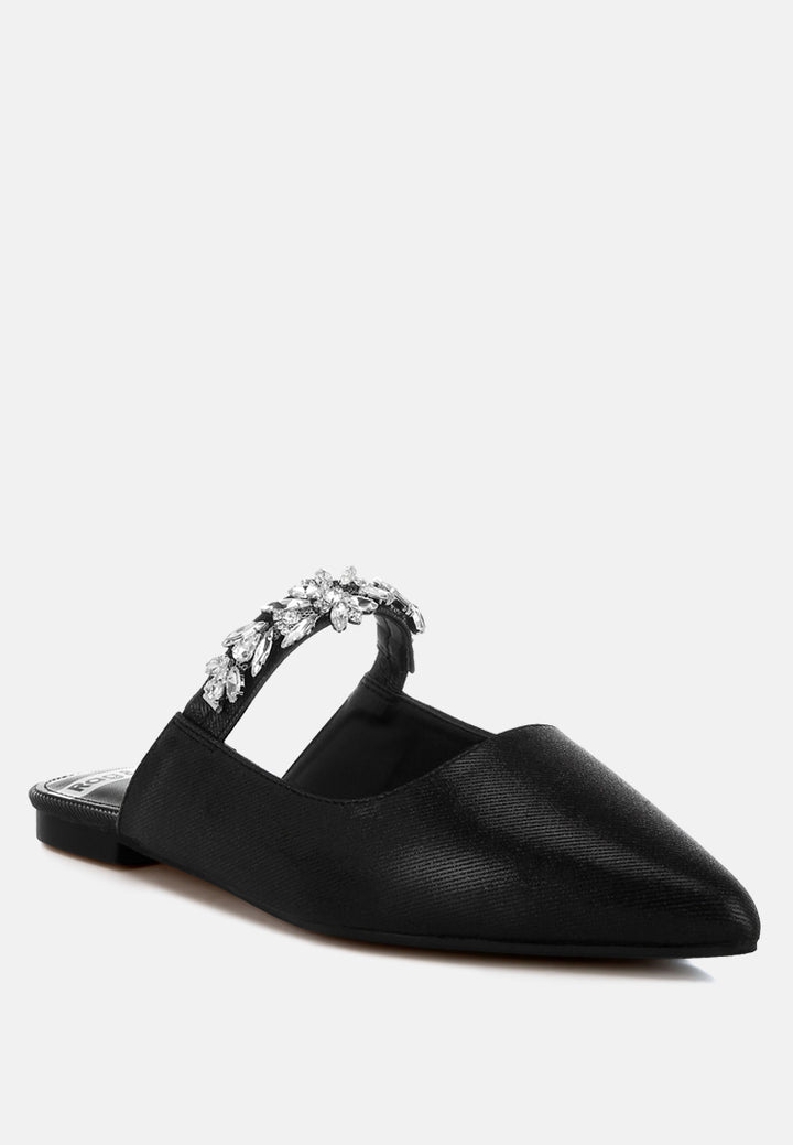diamante strap glitter mules by ruw#color_black