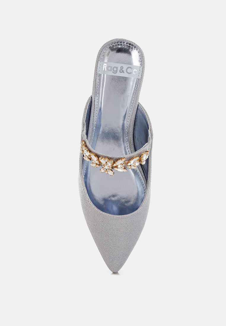 diamante strap glitter mules by ruw#color_lilac