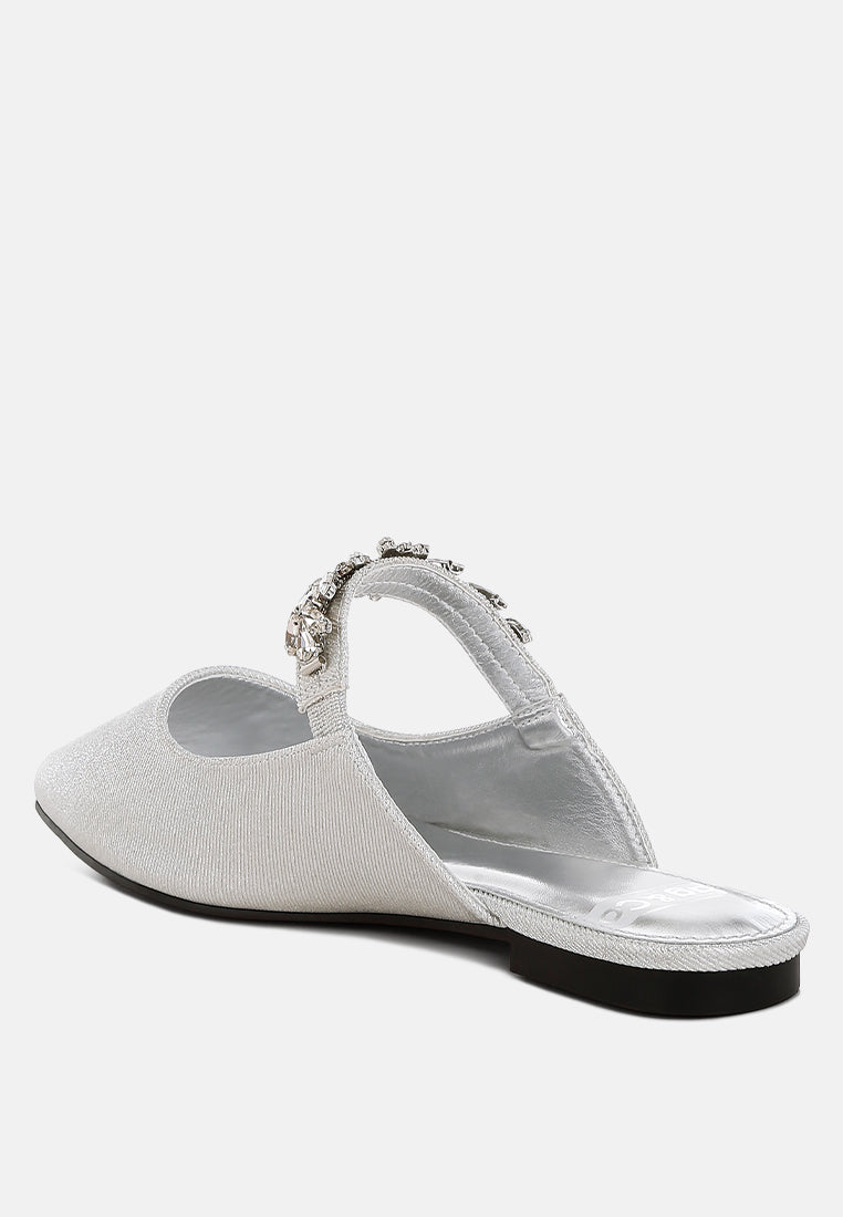 diamante strap glitter mules by ruw#color_silver