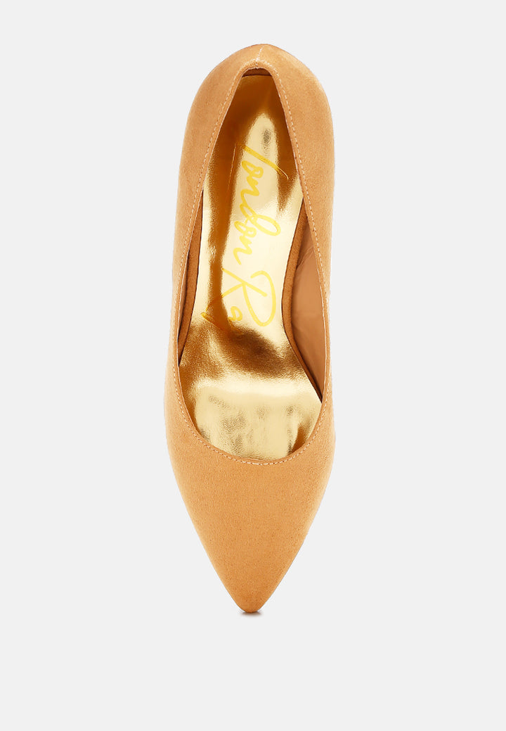 block feel pumps by ruw#color_beige