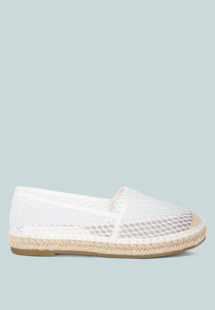 manara mesh espadrille loafers#color_white