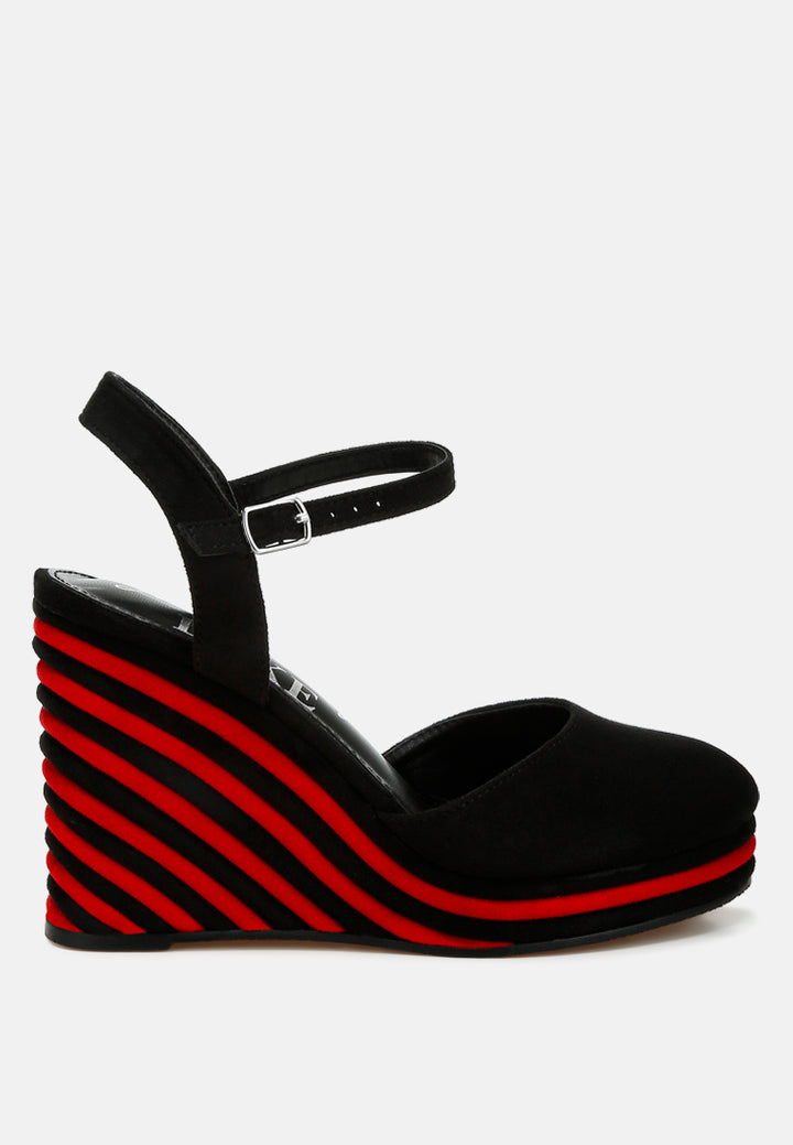 dual tone wedge sandals by ruw#color_black