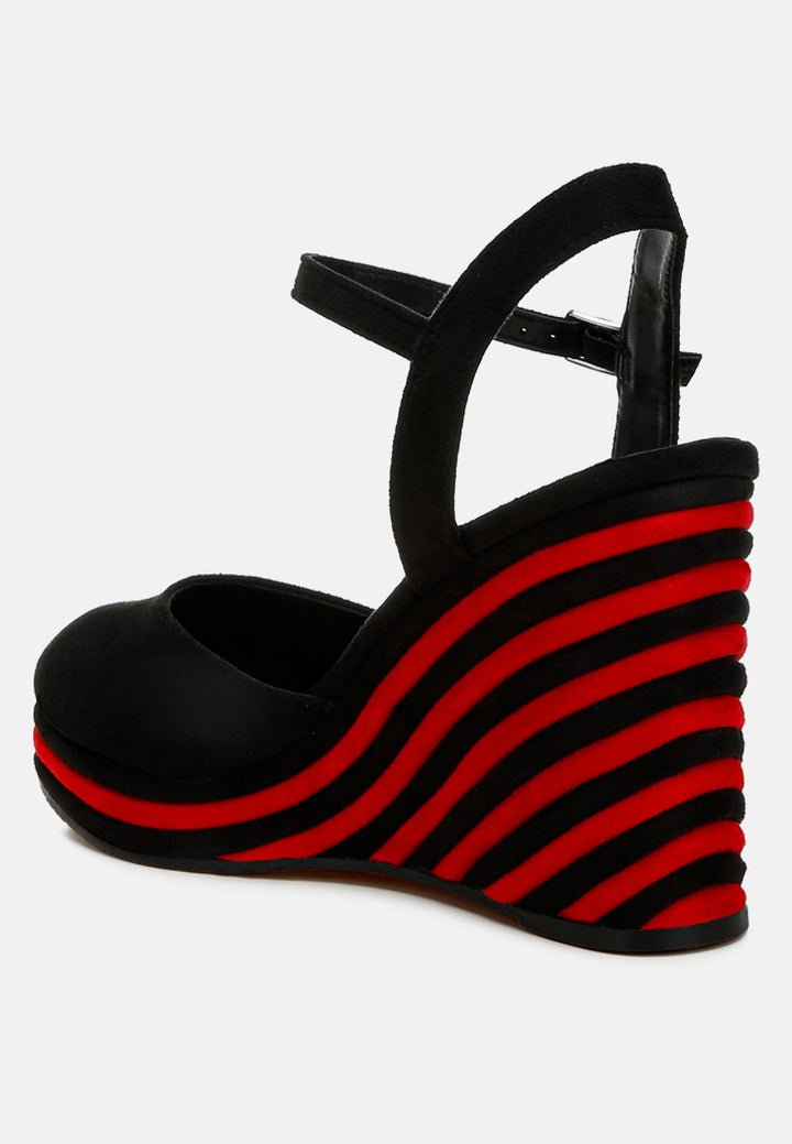 dual tone wedge sandals by ruw#color_black