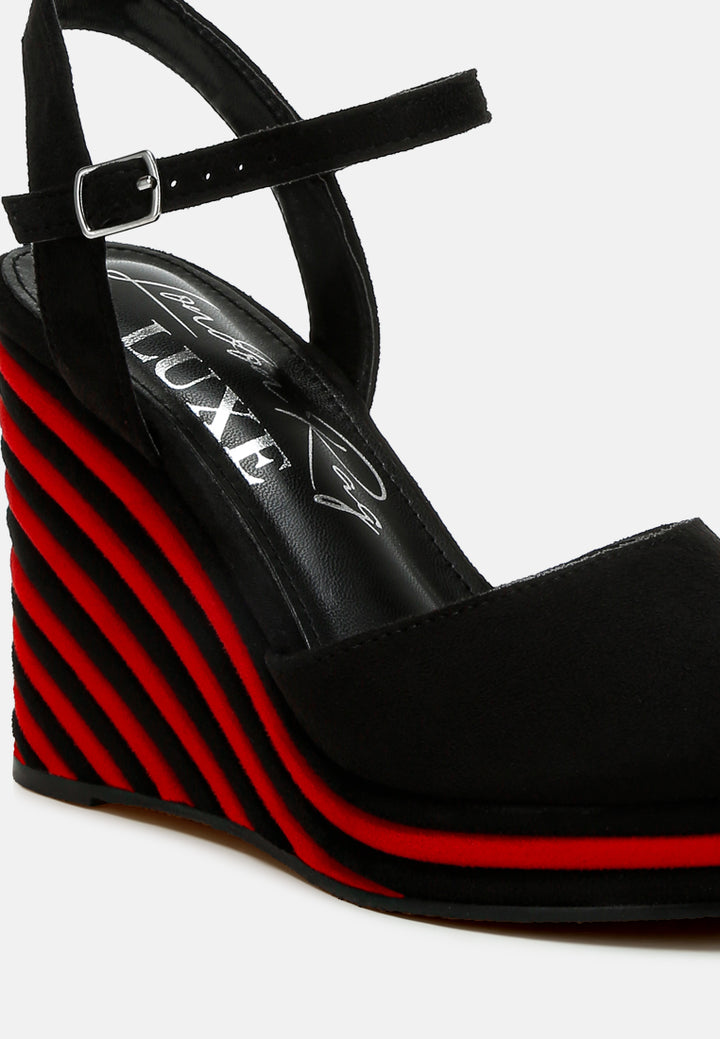 dual tone wedge sandals by ruw#color_black