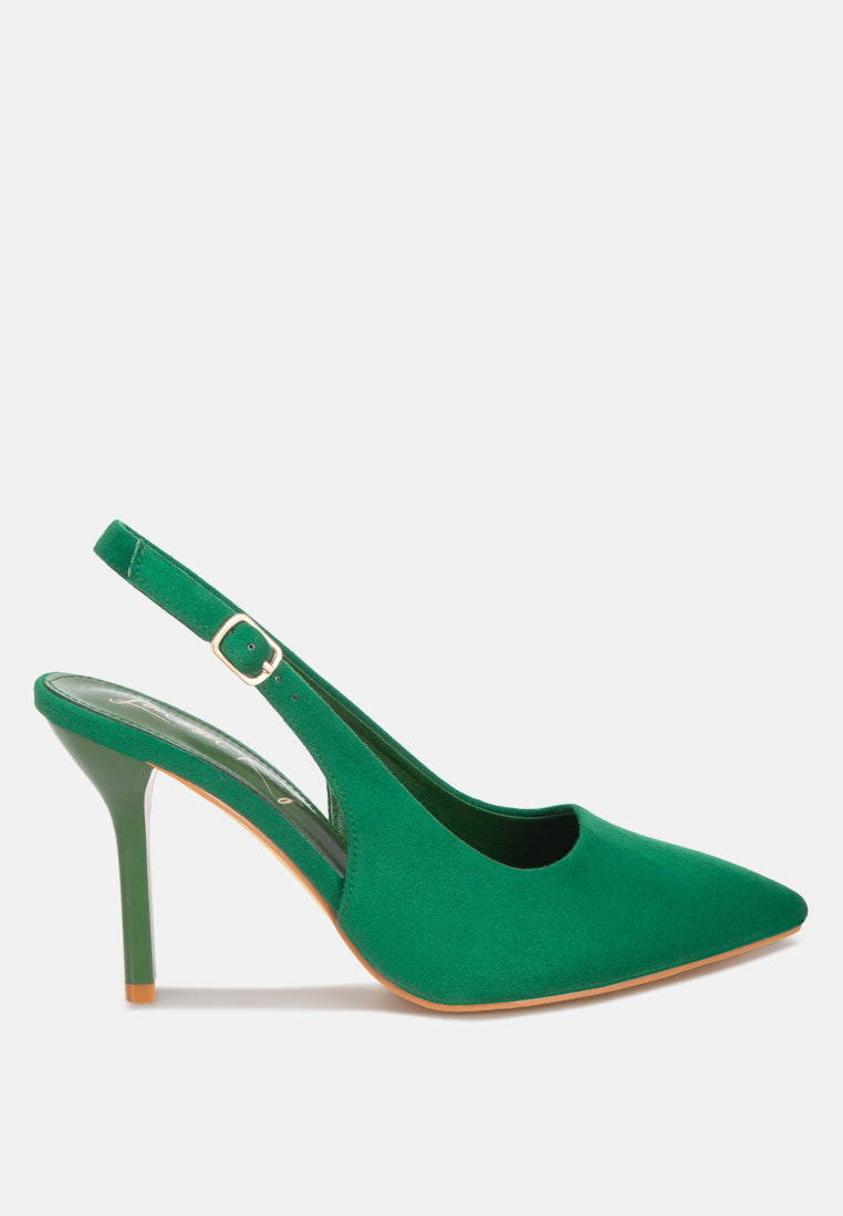 marlene pointy toe slingback sandals#color_green-suede